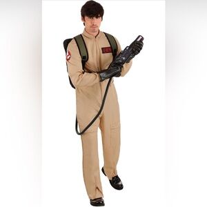 Adult Ghostbusters Halloween Costume, Deluxe Ghostbusters Jumpsuit for Men